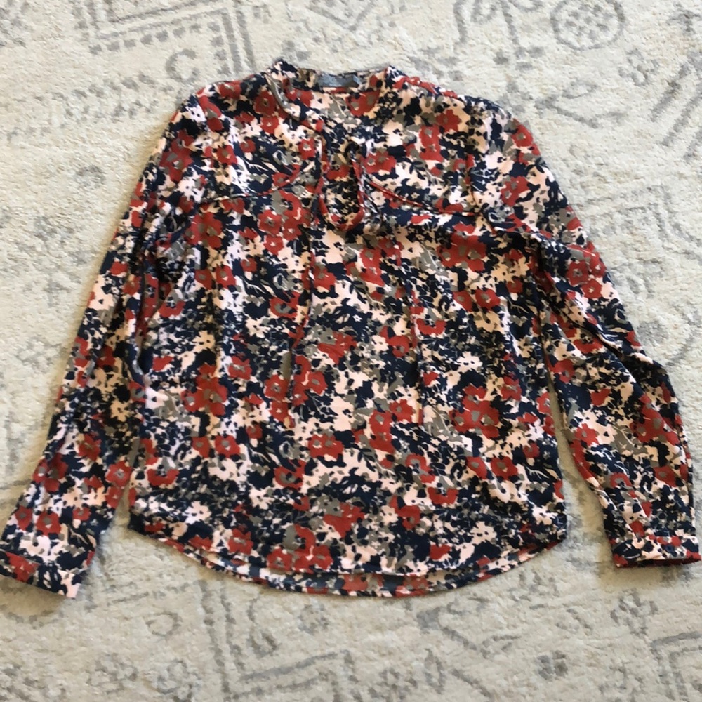 Prana Wild at Heart blouse wildflower nautical